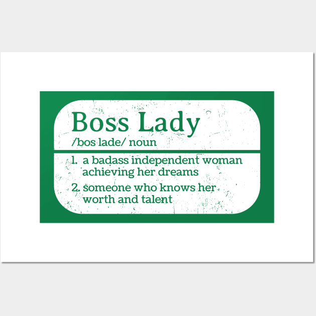 Boss Lady Boss Lady - Dictionary Board Style Wall Art by Can Photo